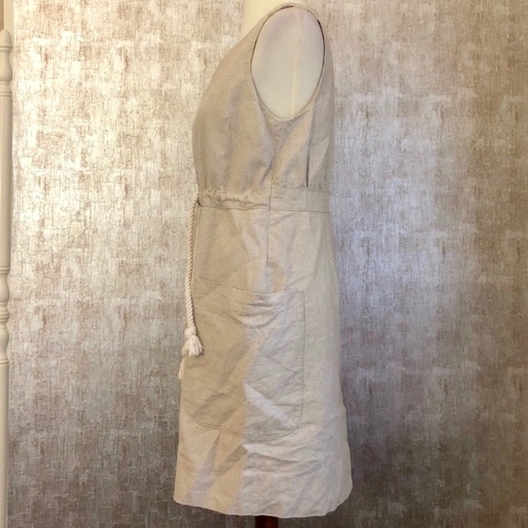 Anthropologie MAEVE Flaxen Shimmer Linen Dress - Picture 4 of 6